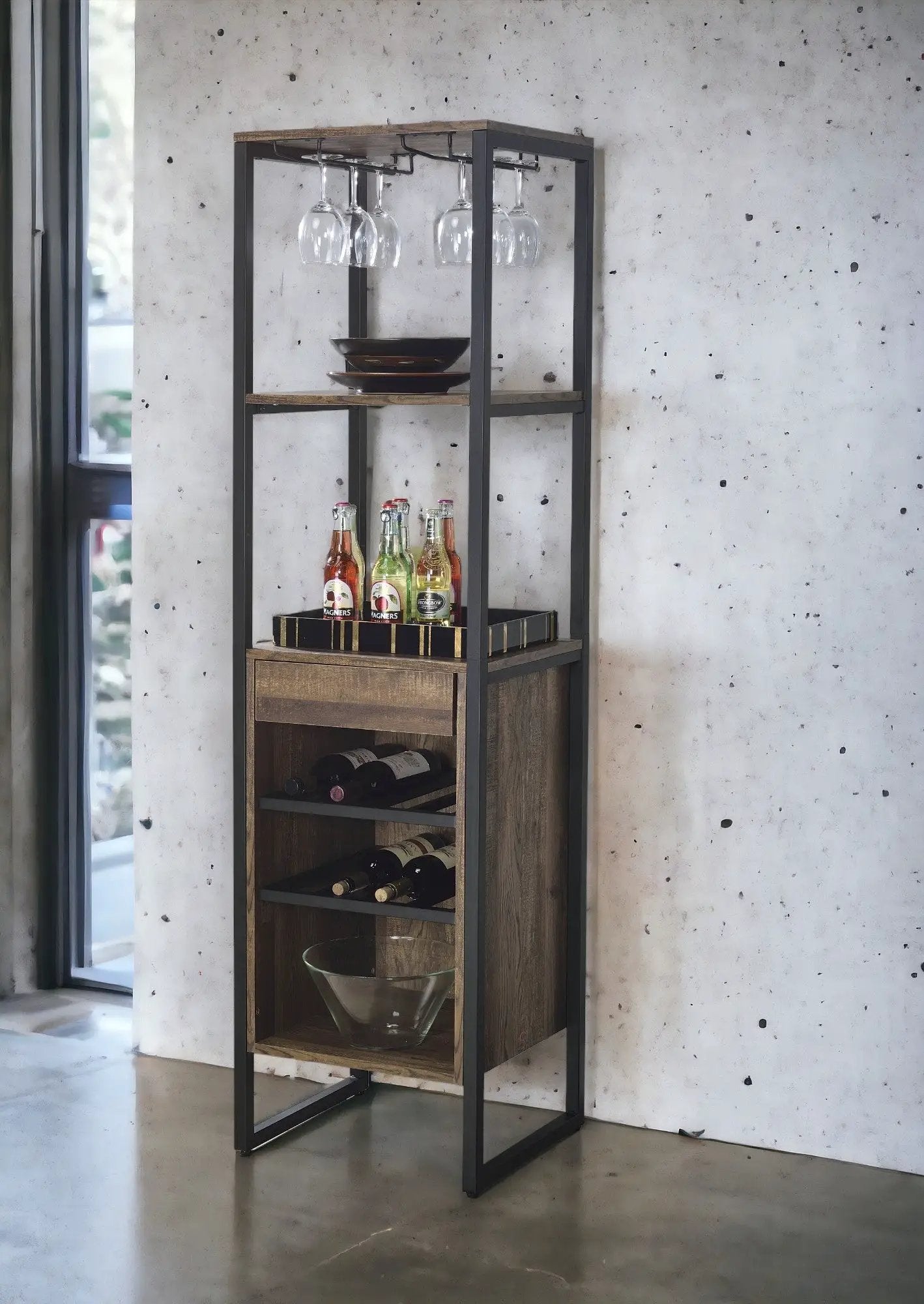 Narik Weathered Wine Rack by HouseOfZazla