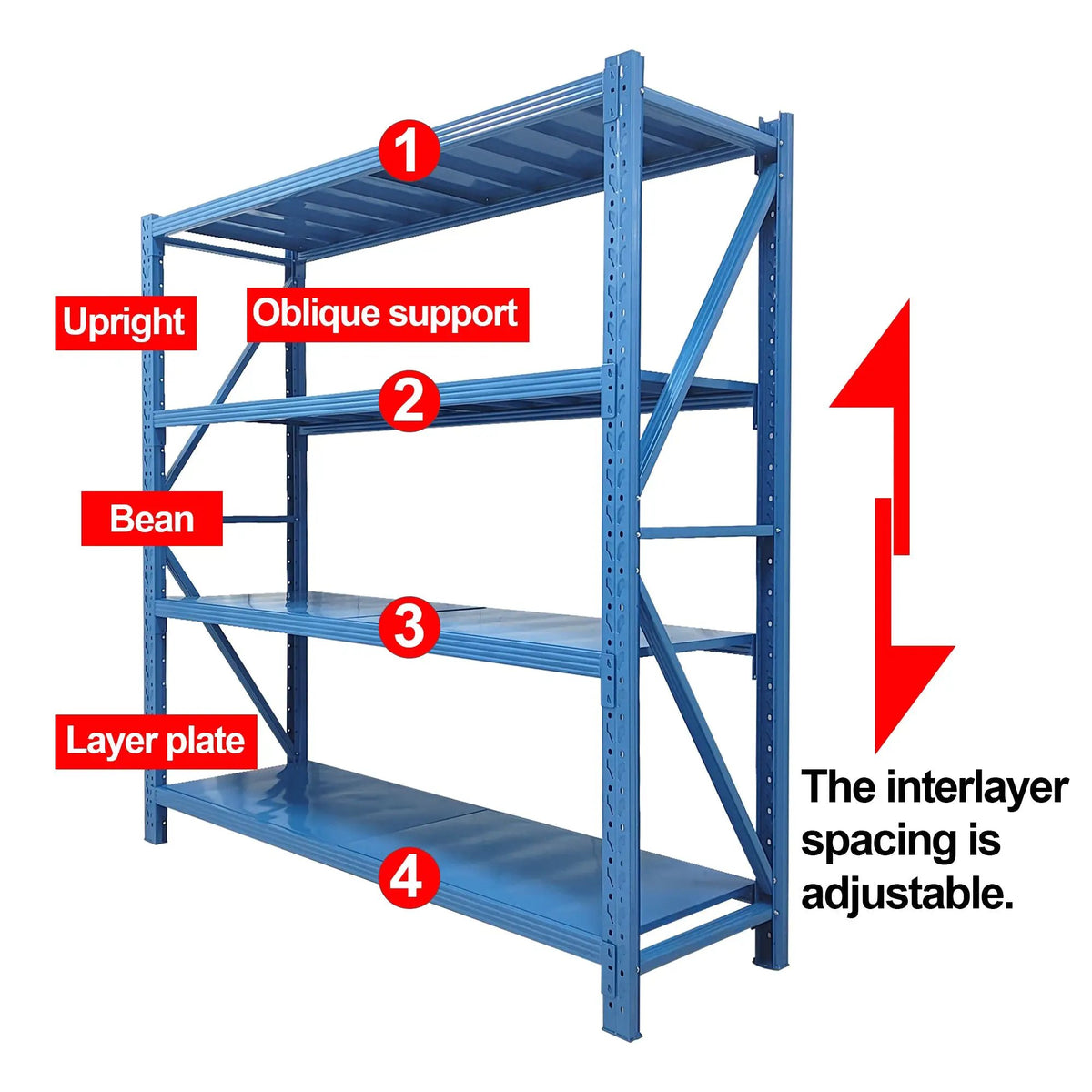 5000 Lbs Heavy Duty Garage Shelving Units by HouseOfZazla