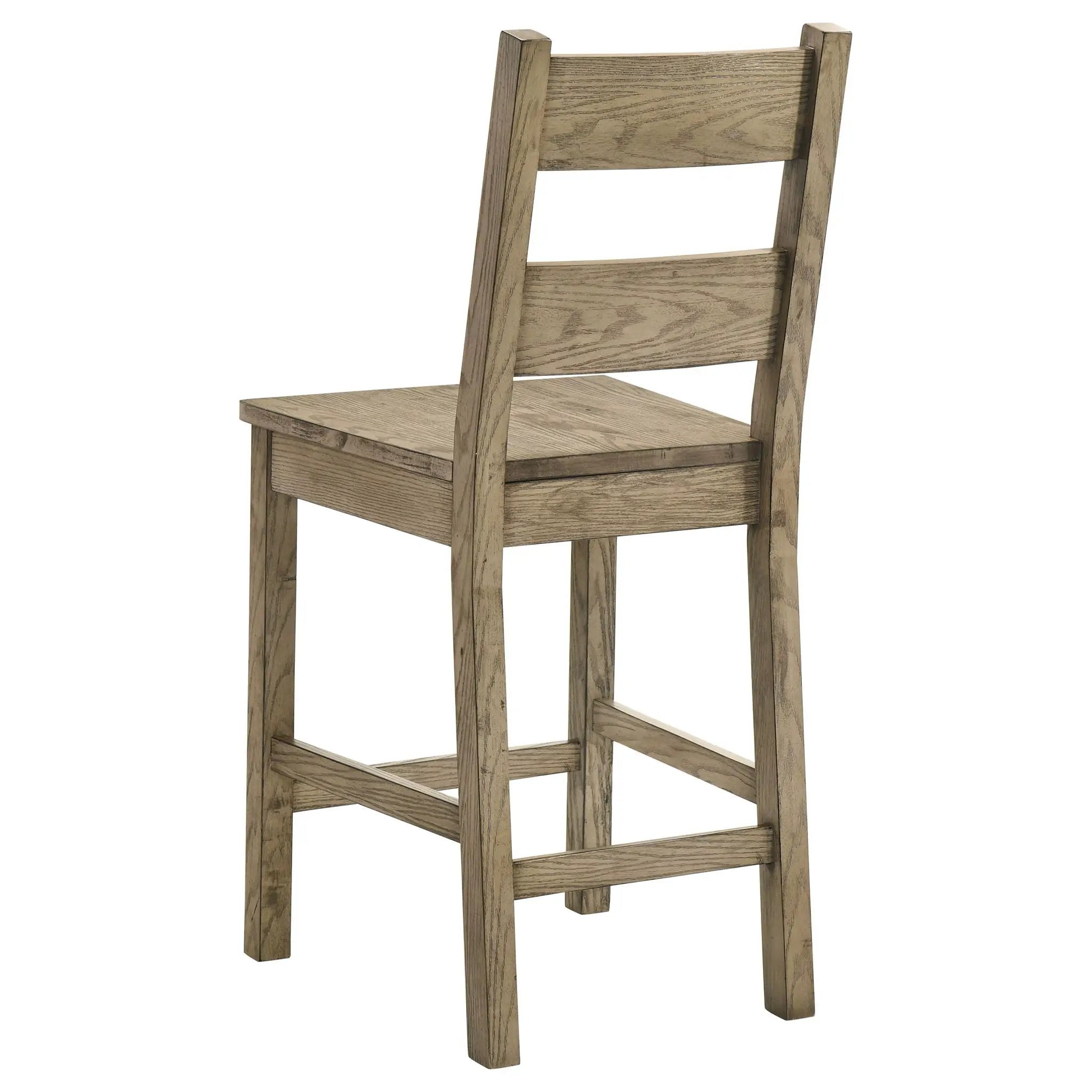 Cardova Counter Height Dining Chair Vineyard Oak (Set of 2) by Unique Piece Furniture