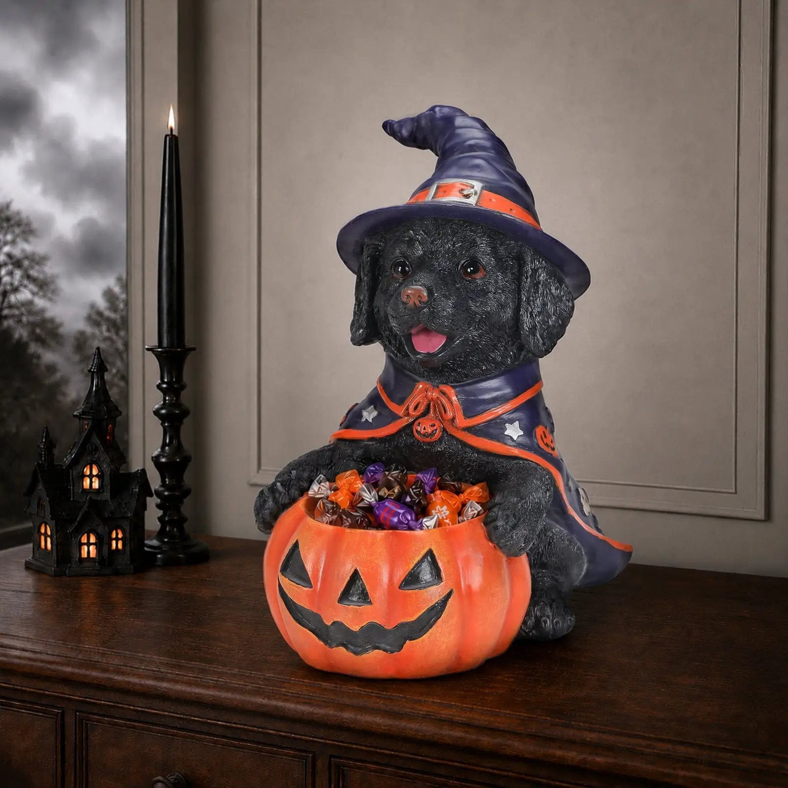 Halloween Labrador Puppy Statue by HouseOfZazla