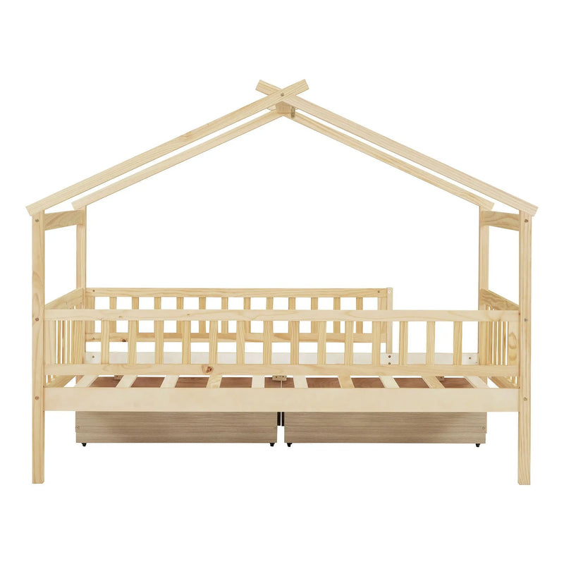 House Bed With 2 Drawers by HouseOfZazla