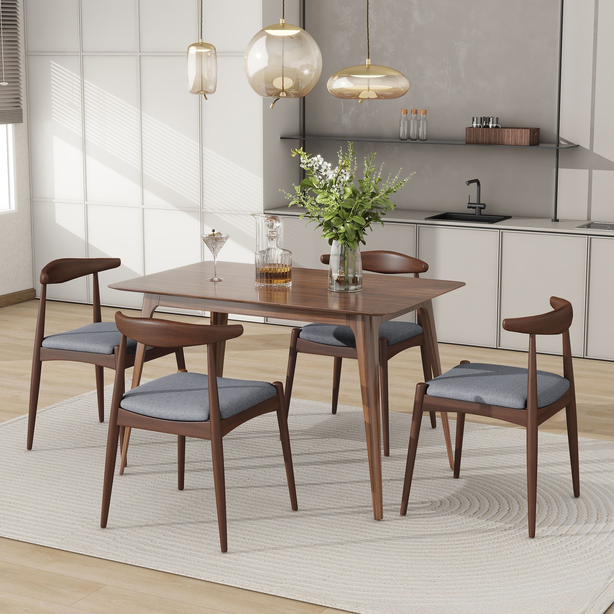 Dining Chairs With Ergonomic Backrest & Comfort Cushions (Set of 2) by HouseOfZazla