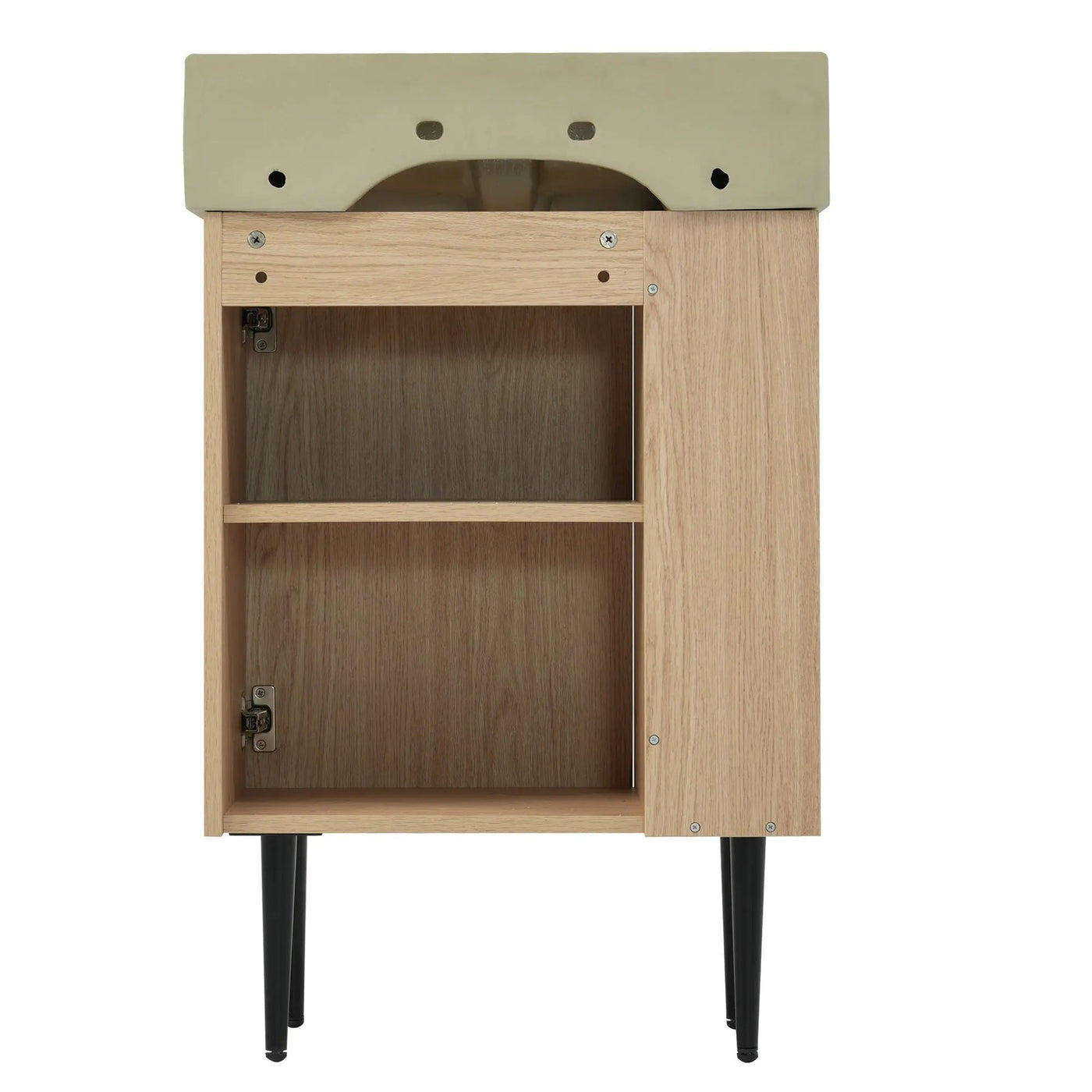 Bathroom Vanity, Combo Cabinet, Bathroom Storage Cabinet, Single Ceramic Sink by HouseOfZazla