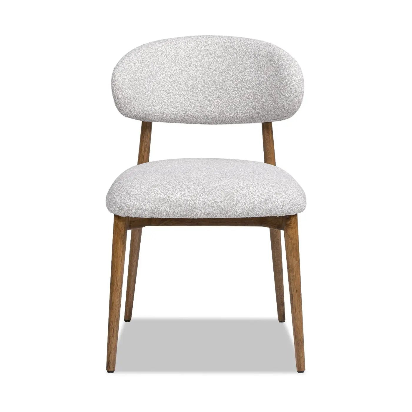 Locke - Modern Upholstered Dining Chair With Frame - Salt / Pepper by HouseOfZazla