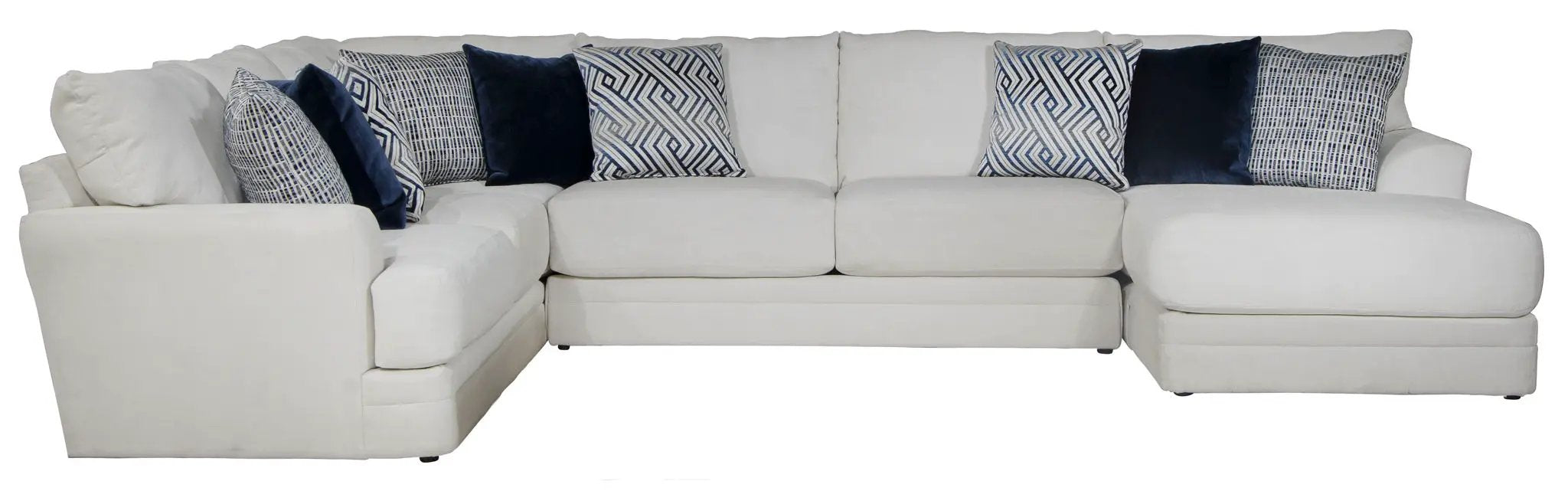 Polaris - Sectional With Comfort Coil Seating And Accent Pillows Included by Unique Piece Furniture
