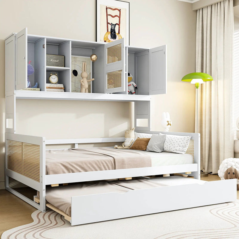 Daybed And All In One Cabinet And Shelf by Unique Piece Furniture