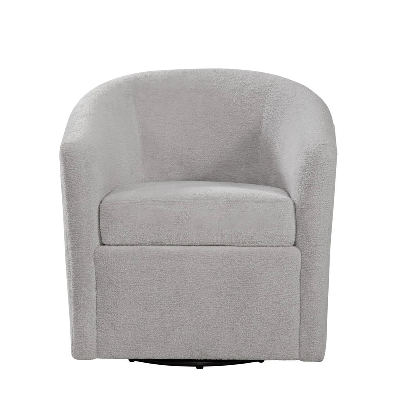Oaklynn - Barrel Style Swivel Accent Chair by HouseOfZazla
