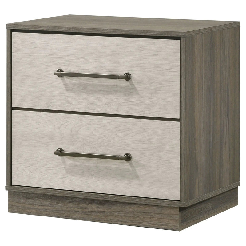 Edmondson - 2 Drawer Nightstand - Gray by HouseOfZazla