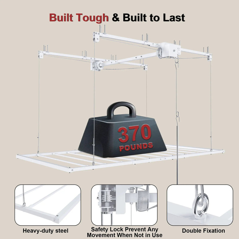 Overhead Garage Storage Rack 3x6 FT for High Ceilings by HouseOfZazla