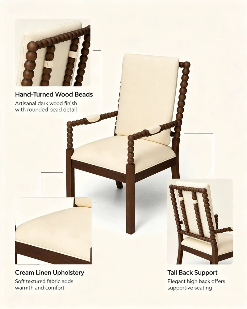 Set of 2 Rubber Wood Dining Chairs by HouseOfZazla