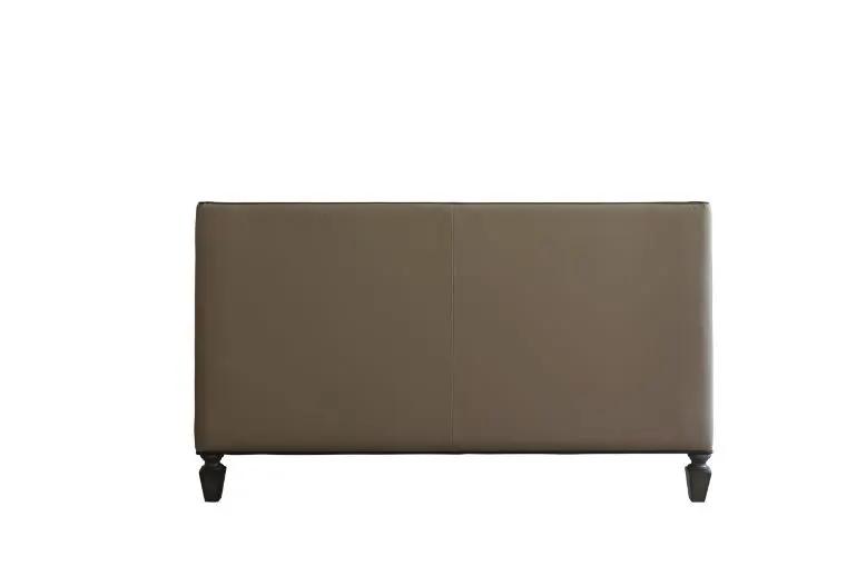 House Beatrice - Loveseat With 3 Pillows - Tan Synthetic Leather , Black Synthetic Leather & Charcoal by Unique Piece Furniture