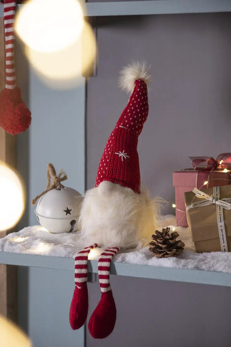Christmas Gnomes Decorations, Christmas Table Home Ornaments For Holiday Party Gifts (Set of 2) - White / Red by Unique Piece Furniture