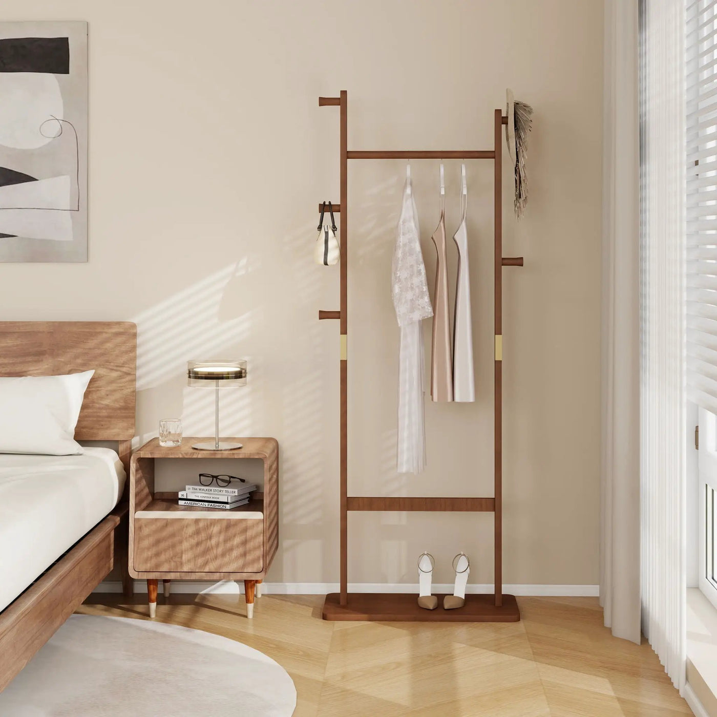 Solid Wood Simple Hat Rack by Unique Piece Furniture