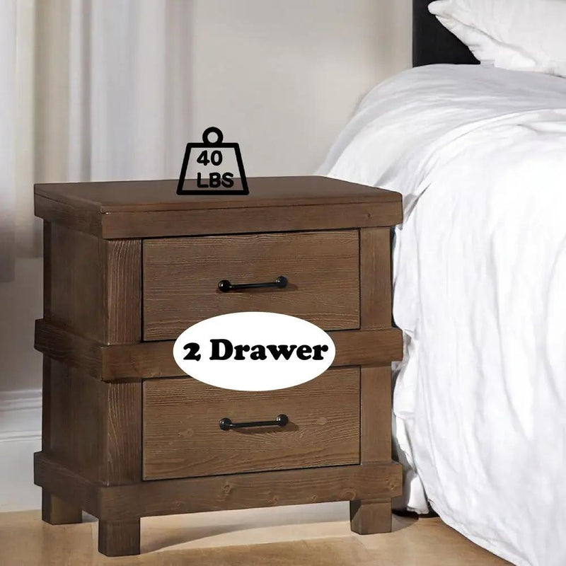 Adams - Nightstand - Antique Oak by Unique Piece Furniture