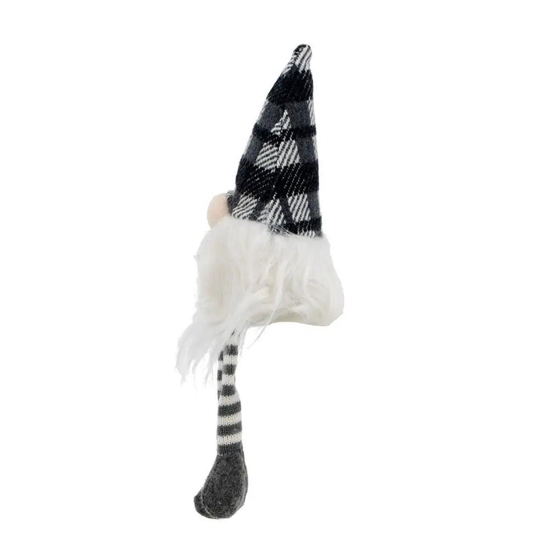 3 Pieces Sitting Gnome, Christmas Table Home Ornaments For Holiday Party Gifts - White / Gray by HouseOfZazla