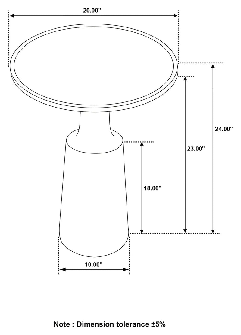 Ixia Round Solid Mango Wood Accent Side Table Black Stain by Unique Piece Furniture