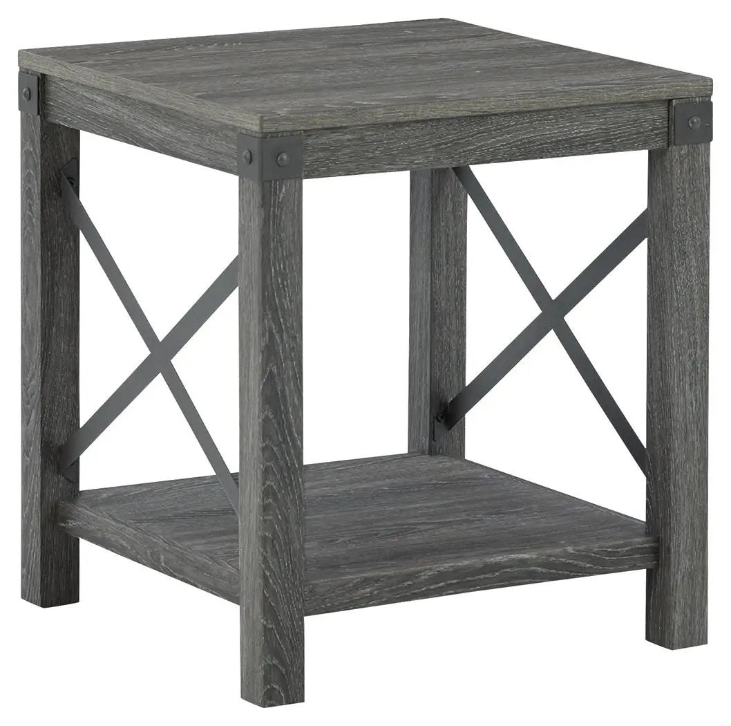 Freedan - Square End Table - Grayish Brown by Unique Piece Furniture