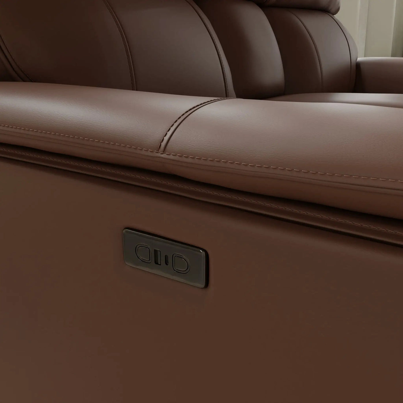Oslo - Dual Power Reclining Loveseat With Console by Unique Piece Furniture