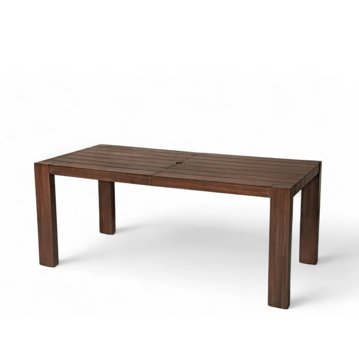 Outdoor Dining Set Rectangular Table With Umbrella Hole by HouseOfZazla