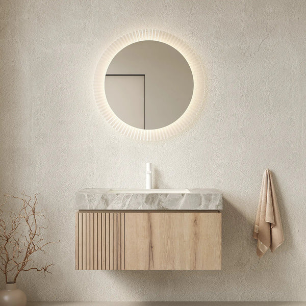 MURI 36" Bathroom Vanity with Sink, Floating Wall-Mounted Cabinet