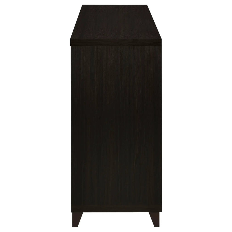 Lewes 4-piece 60-inch TV Entertainment Center Cappuccino by Unique Piece Furniture