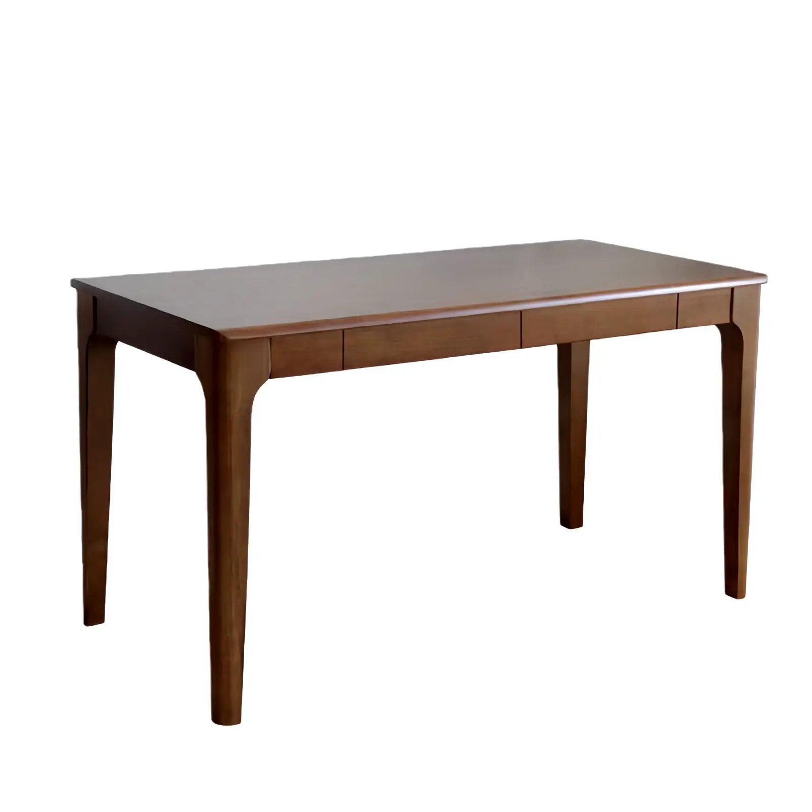 Desk With Drawers, Smooth Edge Design - Walnut by HouseOfZazla