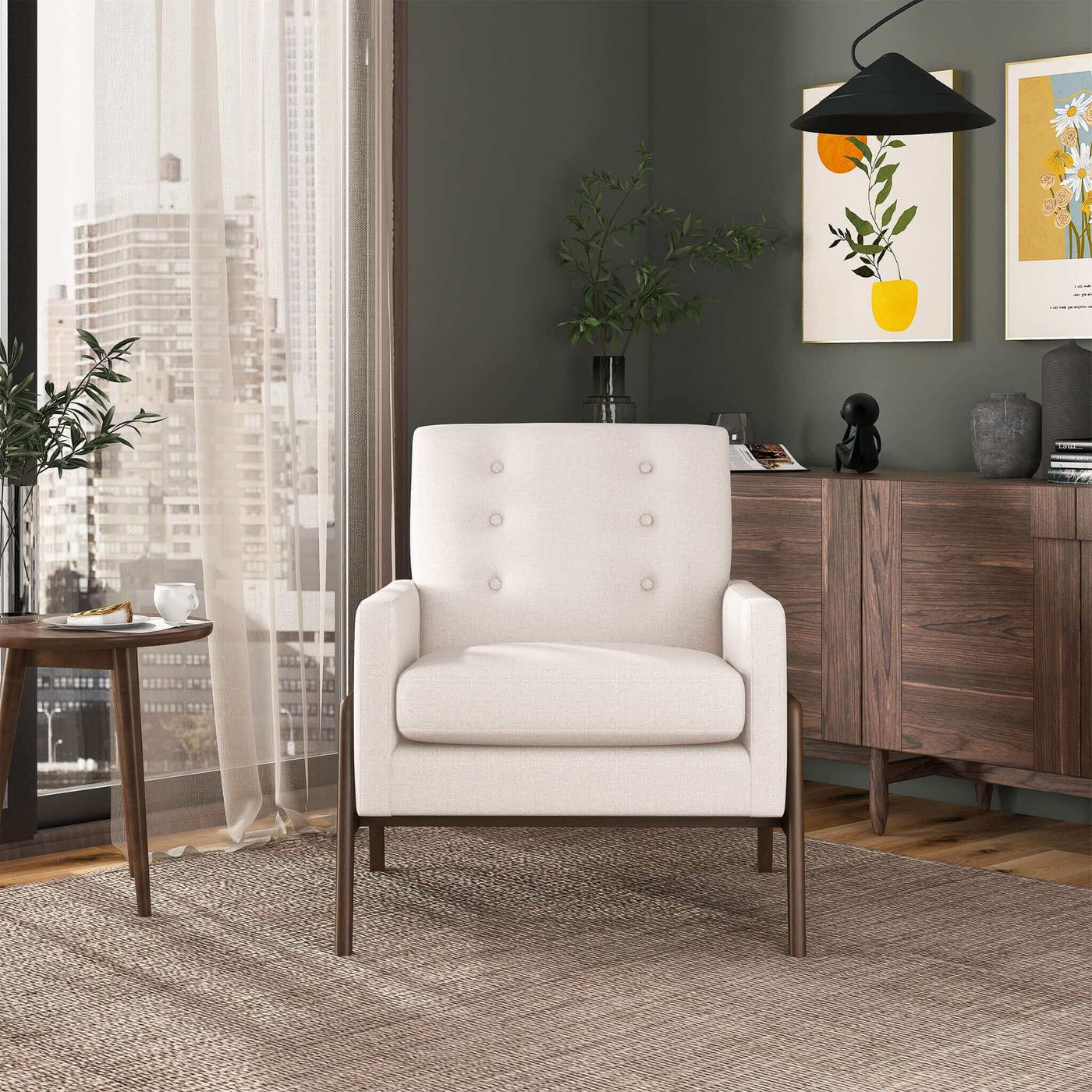 Cole - Solid Wood Lounge Chair by Unique Piece Furniture