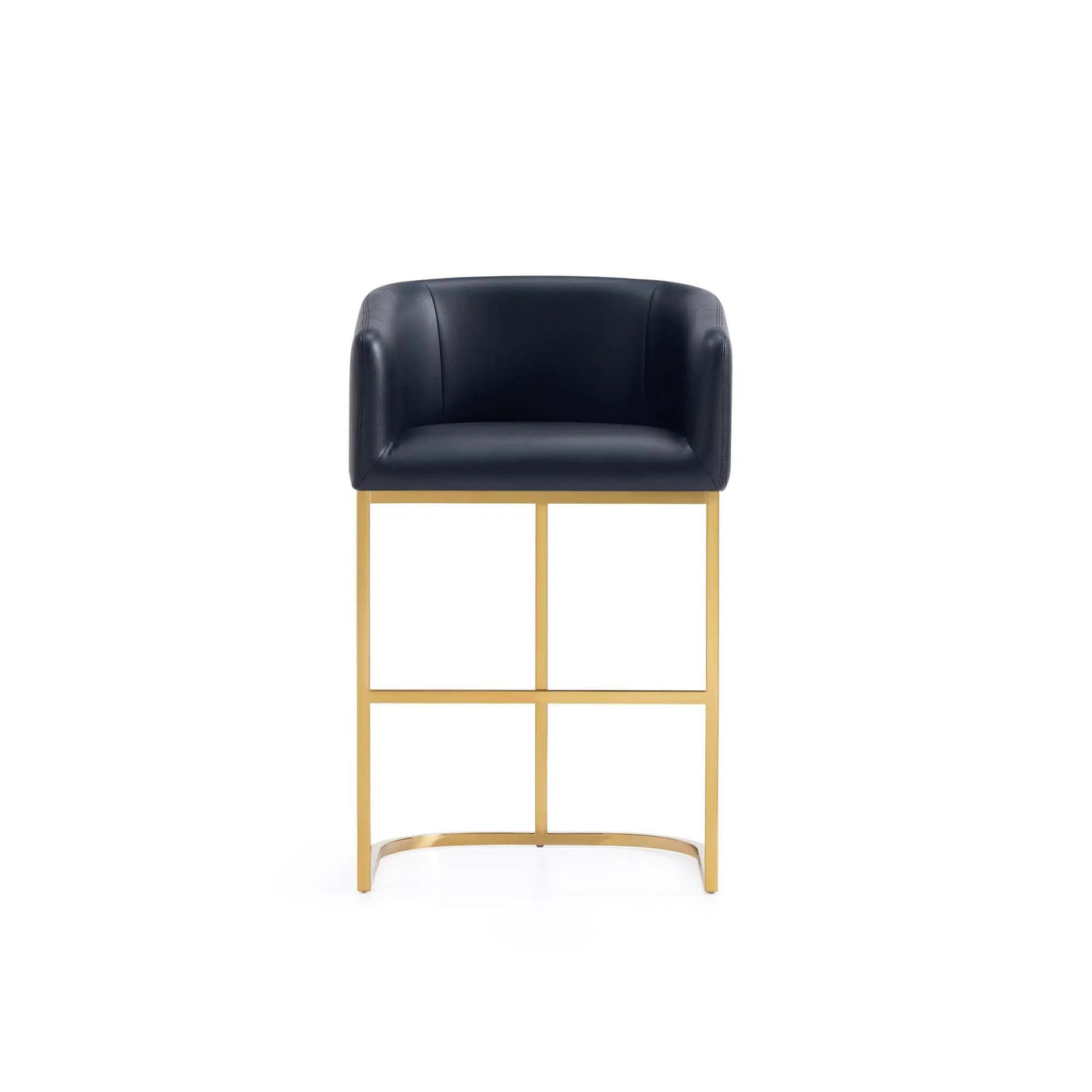 Mid-Century Modern Stool With Steel Base by HouseOfZazla