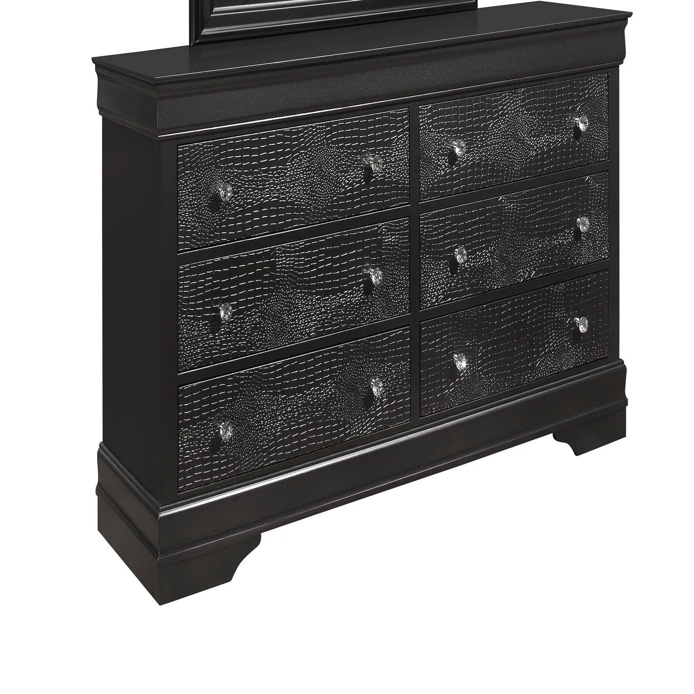 Shaker - Crocodile Metallic Dresser by Unique Piece Furniture