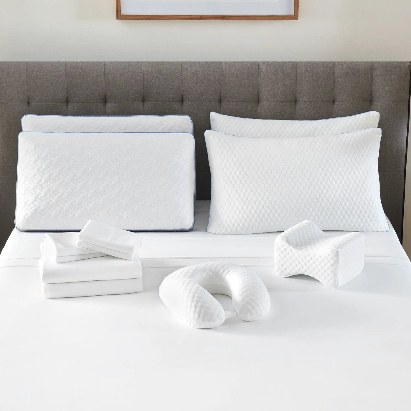Comfort Care - Hybrid Restful Nights Plush Mattress With 12 Piece Comfort Bedding Pack by HouseOfZazla