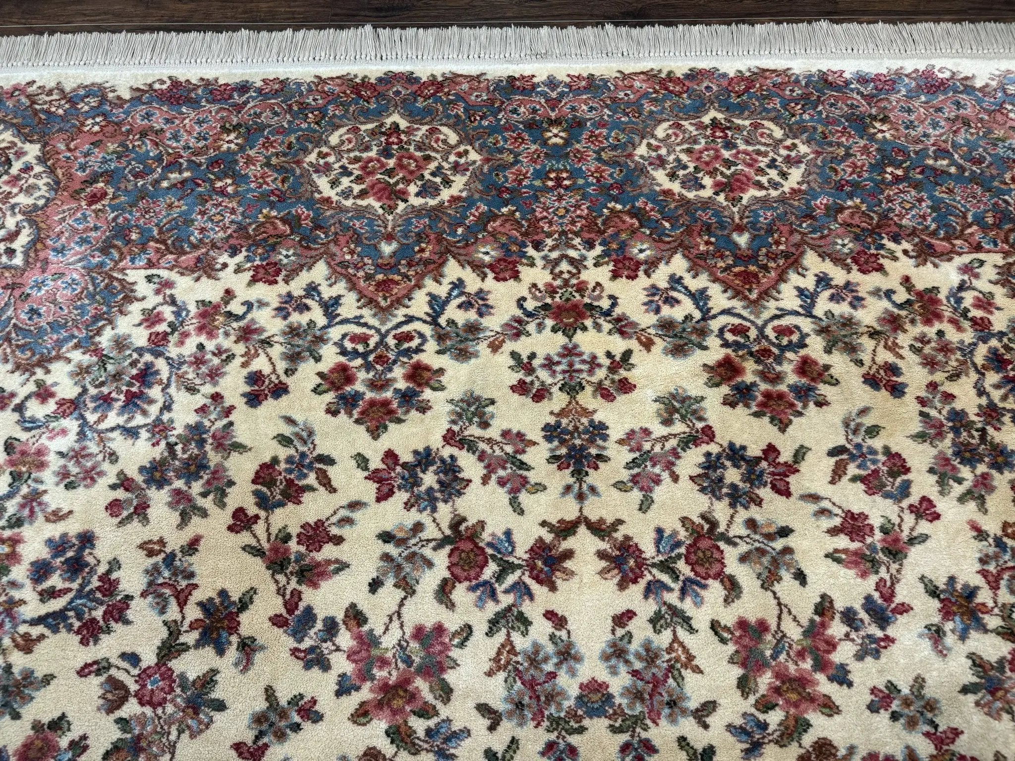 Karastan Rug 8.8 x 12 Ivory Kirman #788, Original 700 Series, Wool Karastan Carpet, Karastan Area Rug, Vintage Karastan, Living Room Rug by Jewel Rugs