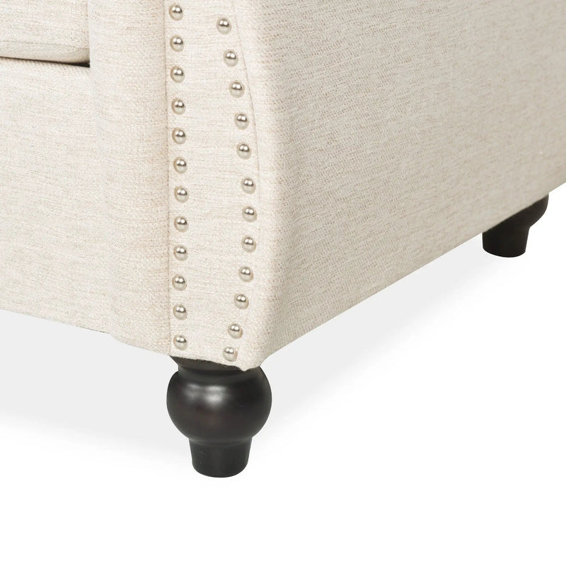 Chesterfield Style 3 Seater Sofa With Deep Button Tufting by HouseOfZazla