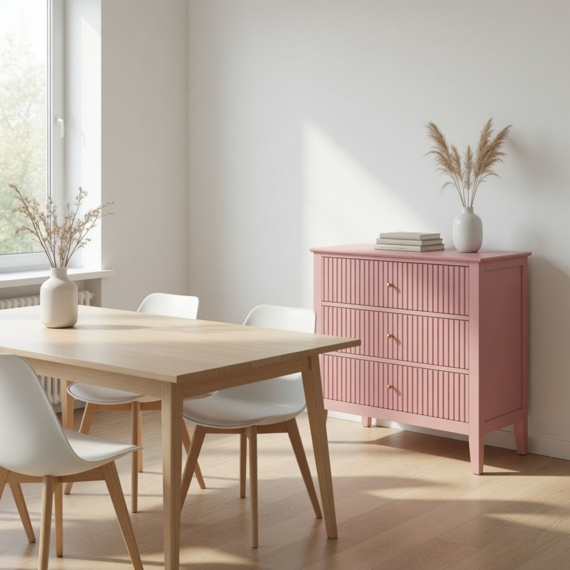 Fluted 3 Drawer Nightstand With Soft Close Slides by HouseOfZazla