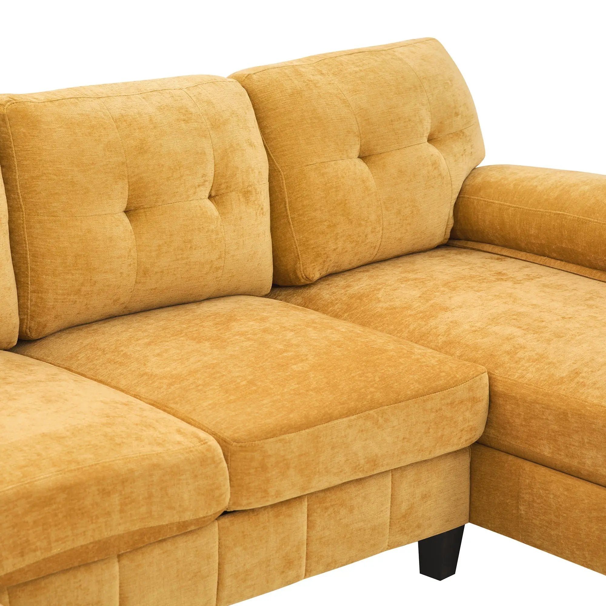 U-Shaped Sectional Sofa 103.5" Fabric Couch With Dual Chaise Lounges, Storage Pockets, Armrest Pillows by HouseOfZazla