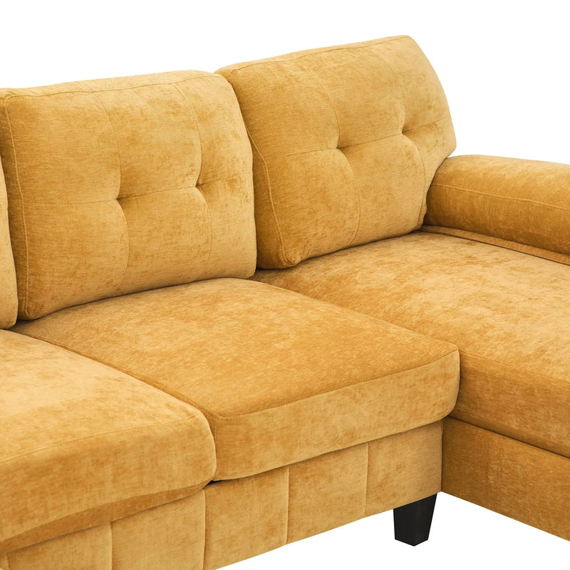 U-Shaped Sectional Sofa 103.5" Fabric Couch With Dual Chaise Lounges, Storage Pockets, Armrest Pillows by HouseOfZazla