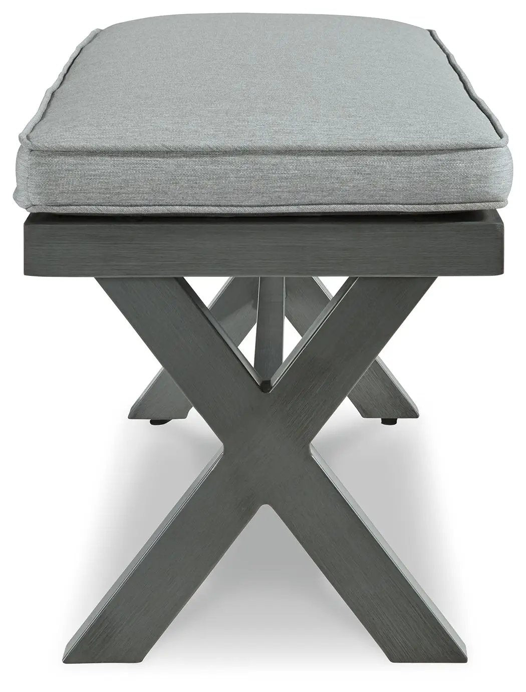 Elite Park - Bench With Cushion - Gray by Unique Piece Furniture