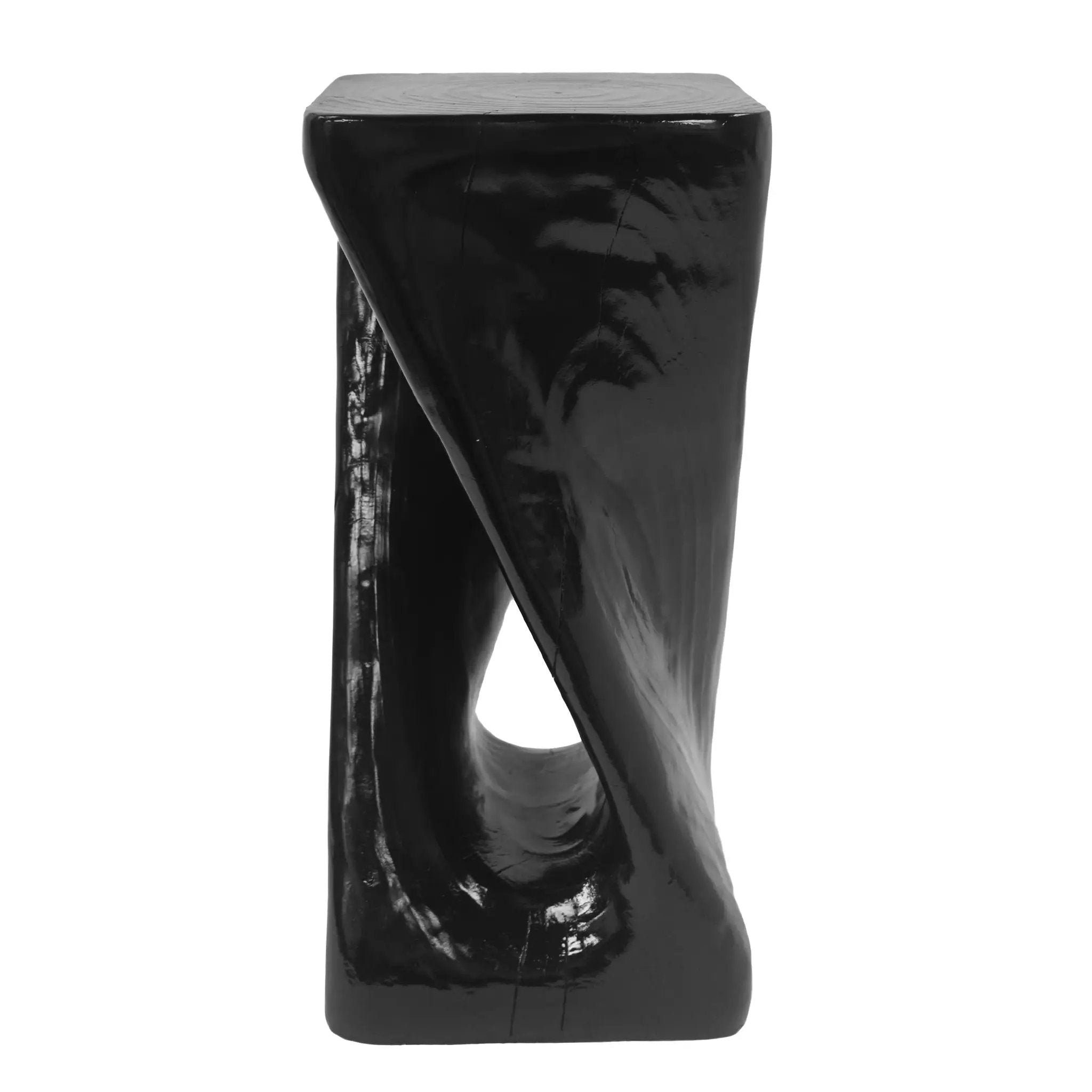 Outdoor Side Table Twist Shape End Table by BLAKHOM