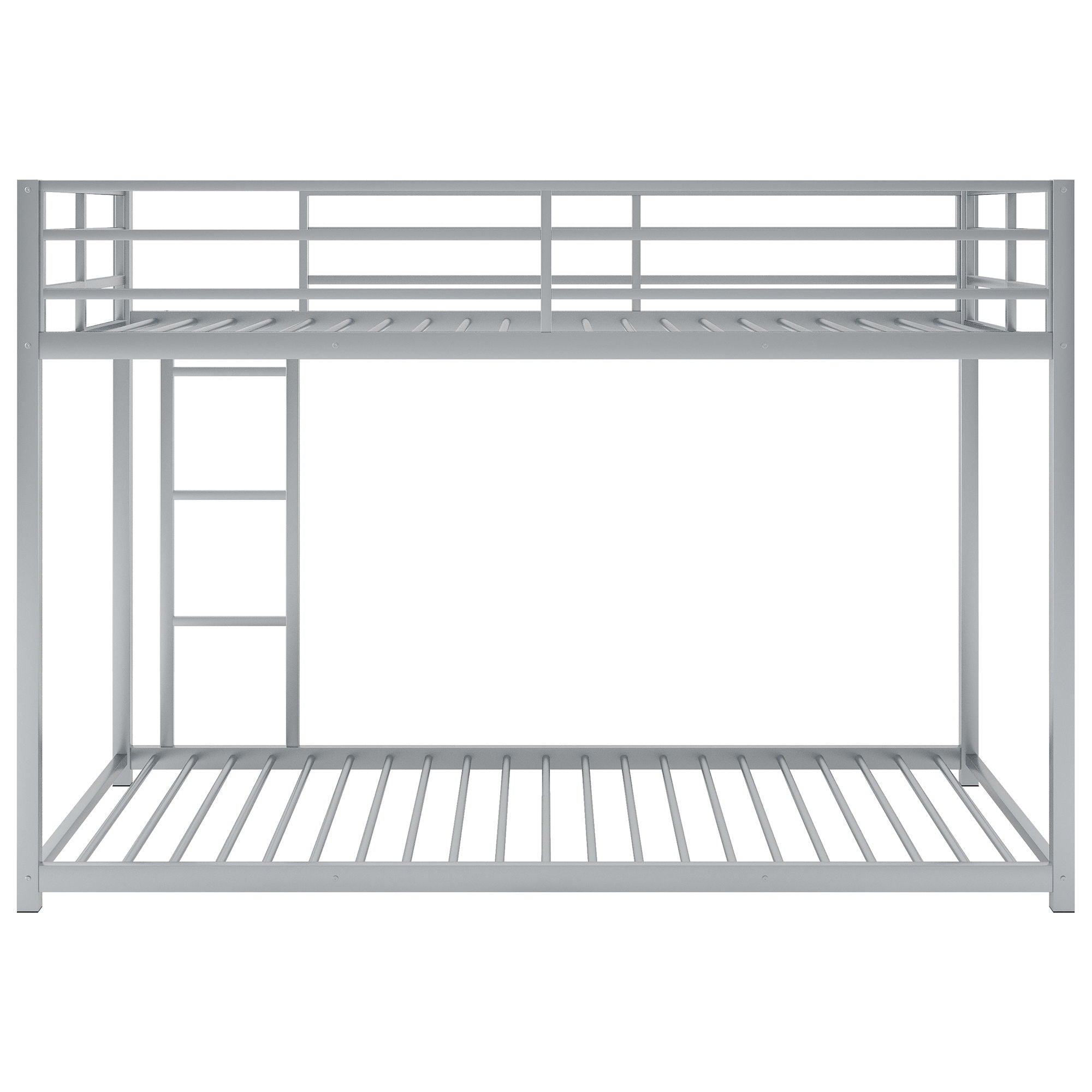 Metal Bunk Bed, Low Bunk Bed With Ladder by HouseOfZazla