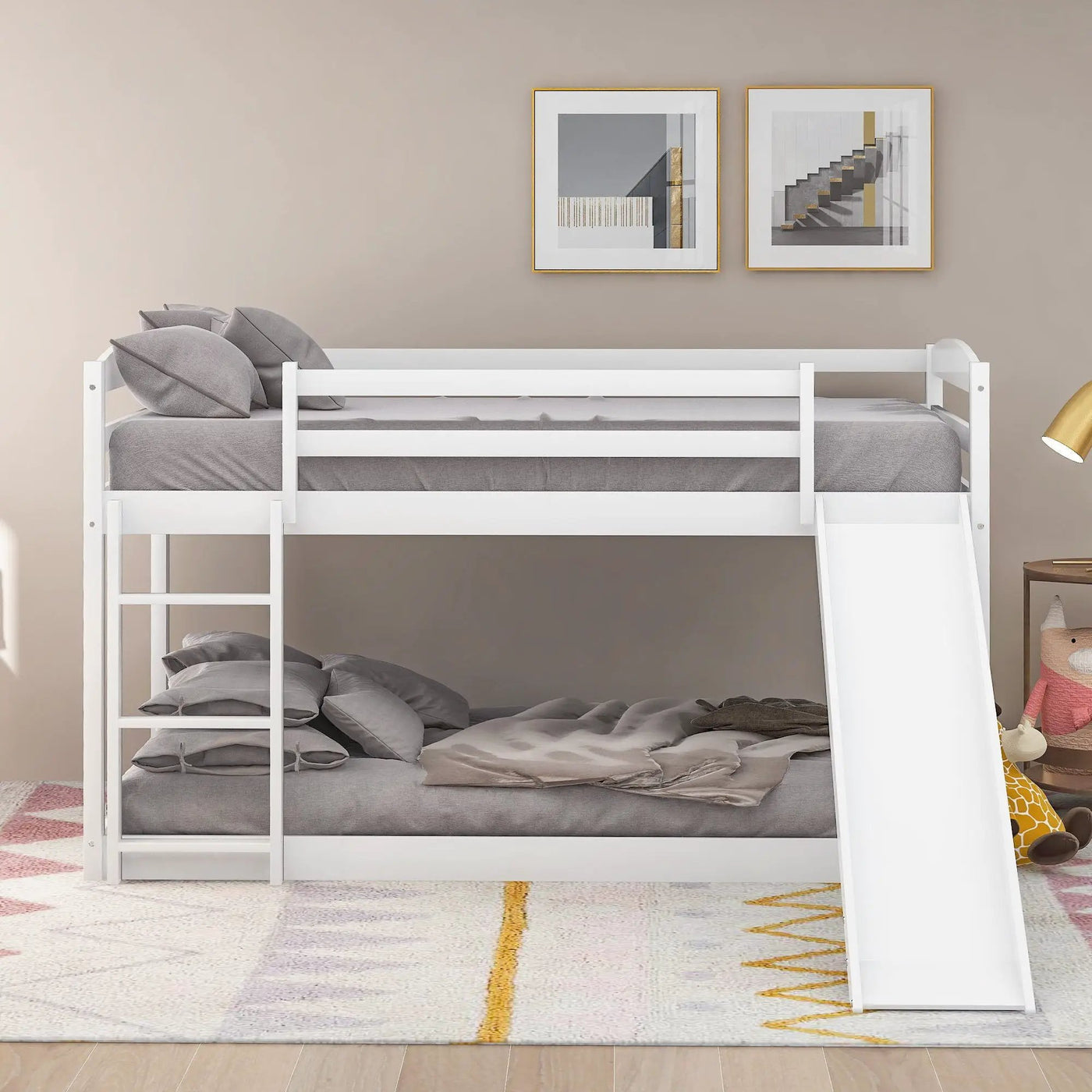 Durable Bunk Bed With Convertible Slide And Ladder by HouseOfZazla