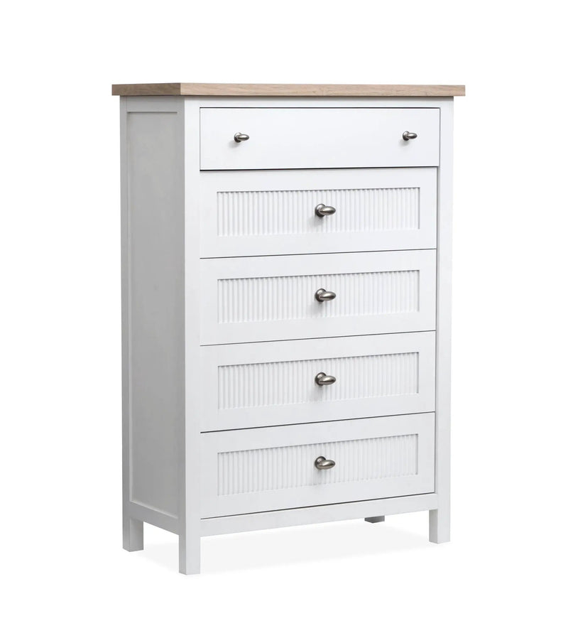 Windmill Harbour - Drawer Chest - White Whisp And Sand by Unique Piece Furniture