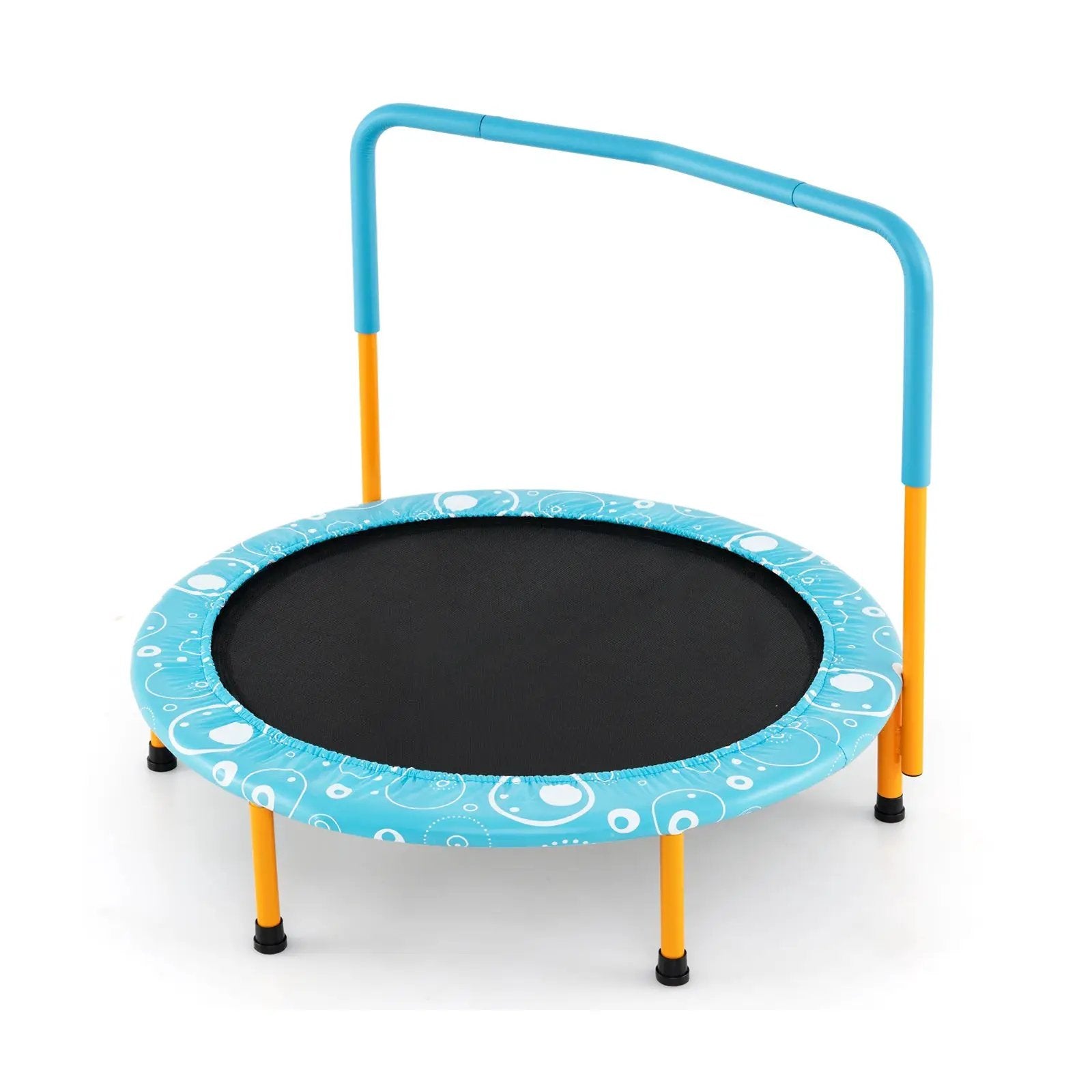 36 Inch Kids Trampoline Mini Rebounder with Full Covered Handrail by DirectDeals