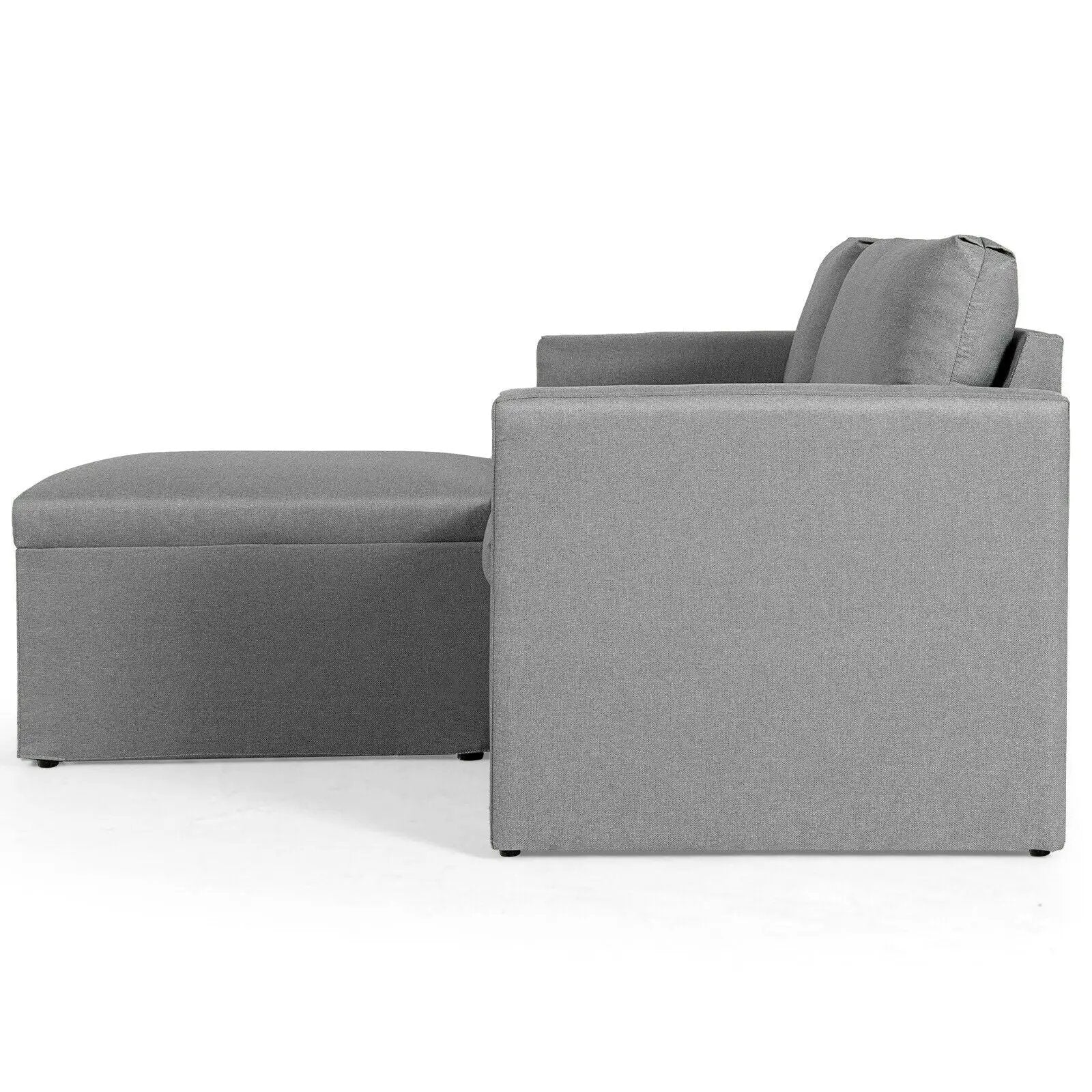 Convertible L-Shaped Sectional Sofa Couch with Reversible Chaise by DirectDeals