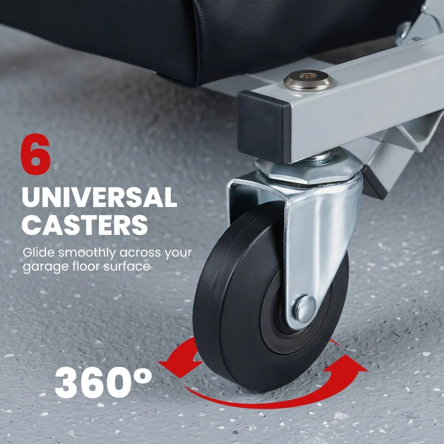 2-in-1 Mechanic Creeper and Z-Seat with 6 Swivel Casters by DirectDeals