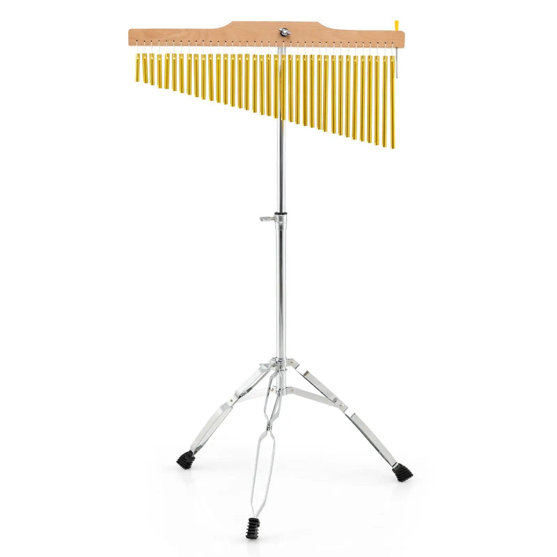 36-Bar Single-Row Chimes Percussion Instrument-Golden by DirectDeals