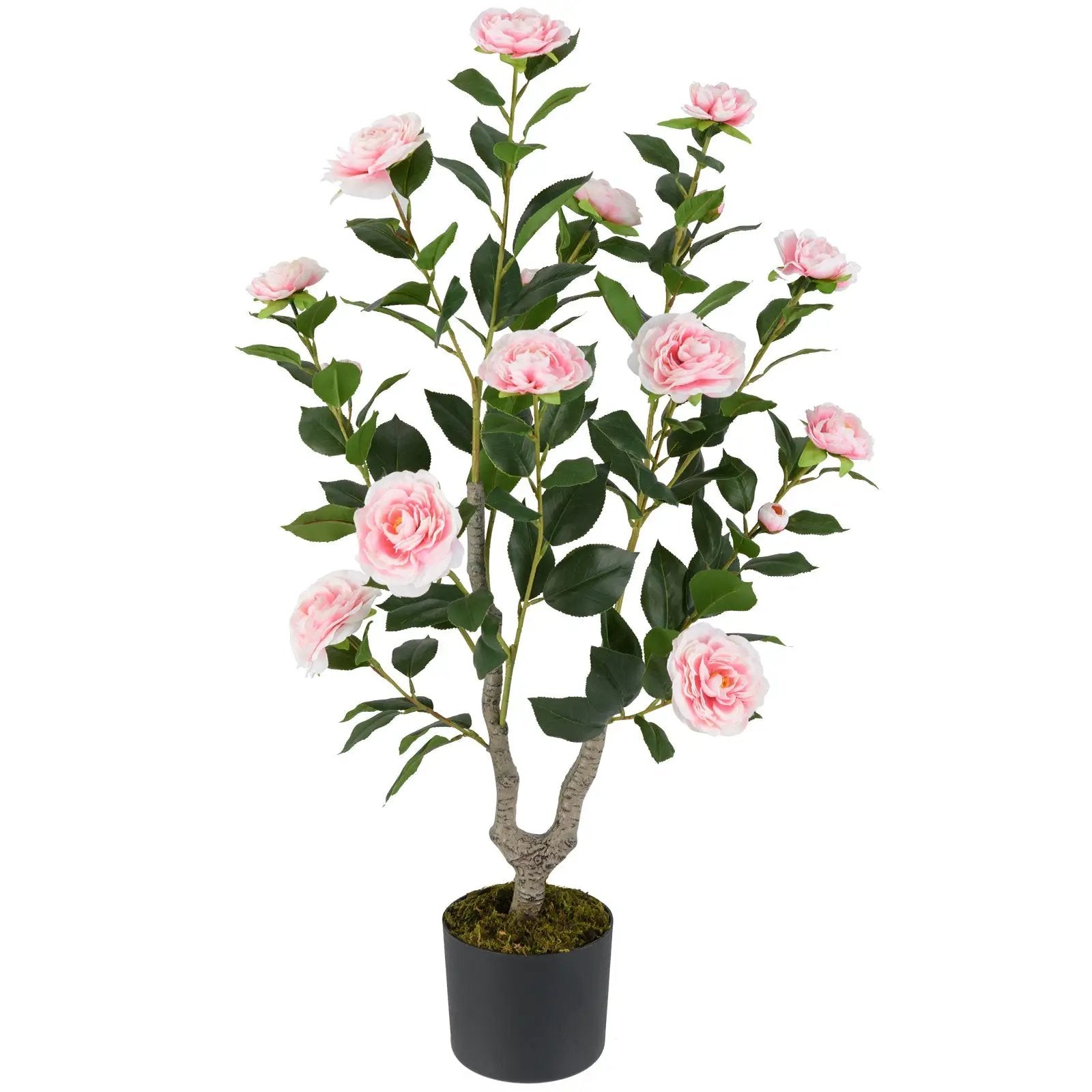 36 Inch Artificial Camellia Tree with Blooming Flower 1 Pack by DirectDeals