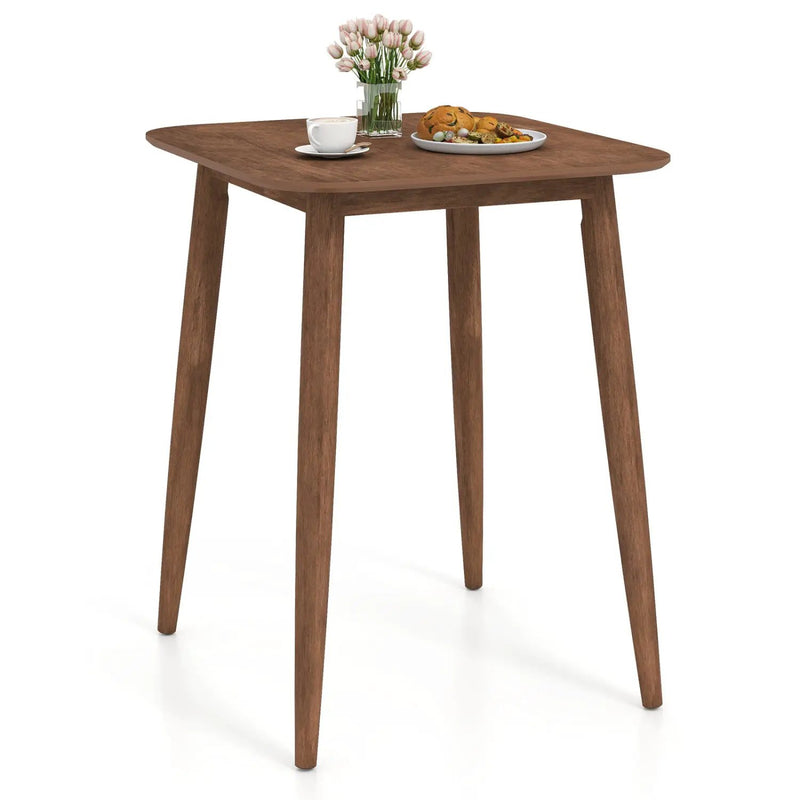 Counter Height Bar Table 36" with Solid Rubberwood Legs by DirectDeals
