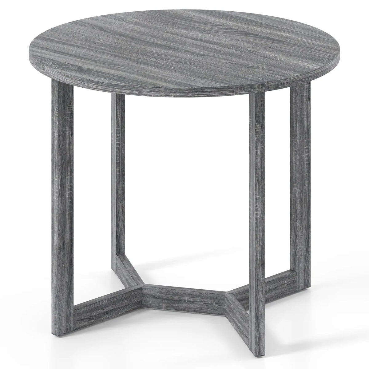 36 Inch Round Wood Dining Table for 2-4 People with Wing-shaped Pedestal Base, photo 4 of 9