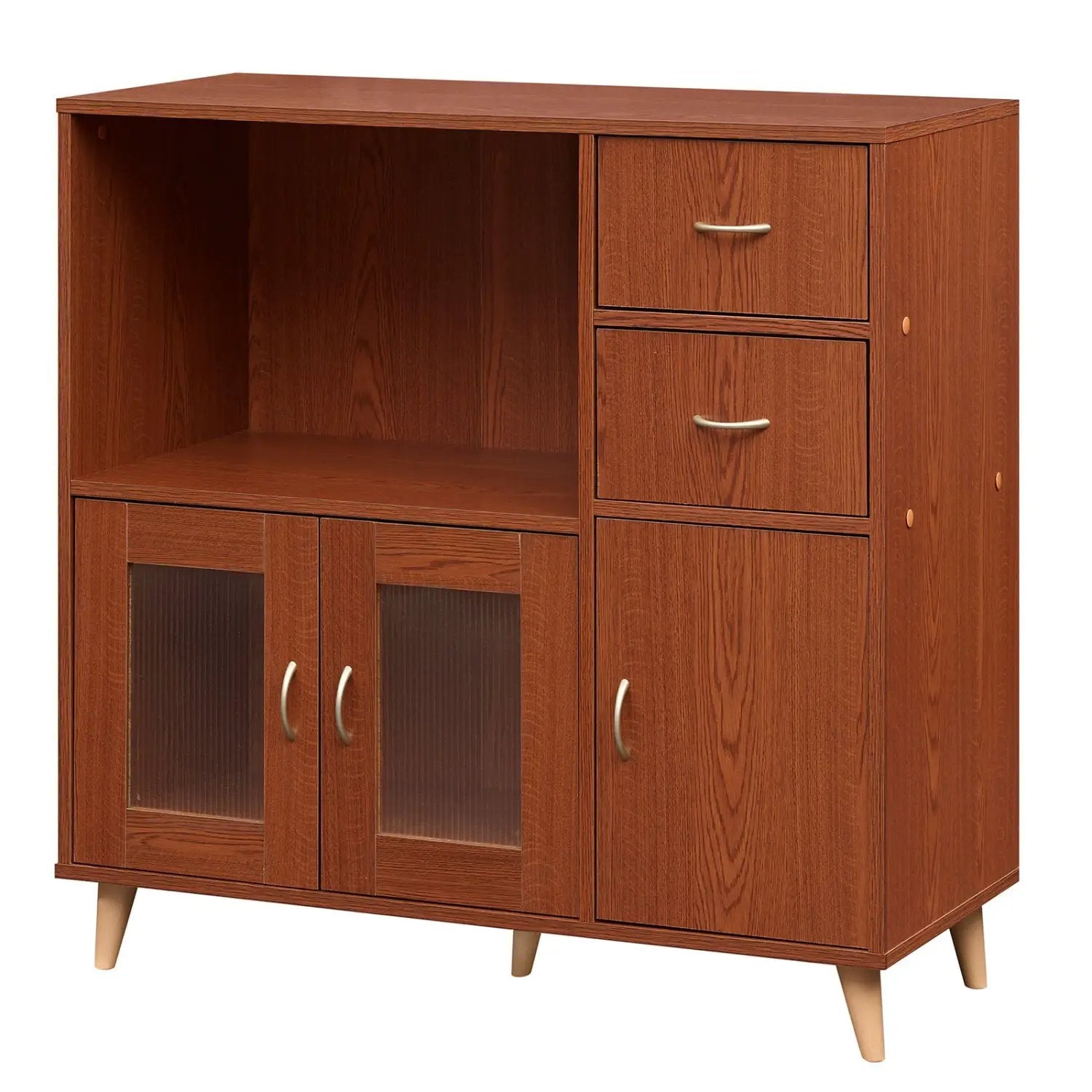 36 Inch Sideboard Buffet Cabinet with Open Compartment by DirectDeals