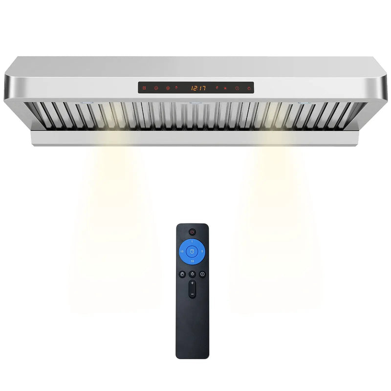 36 Inch Under Cabinet Range Hood 900 CFM Kitchen Stove Vent with Oil Collector-Silver by DirectDeals