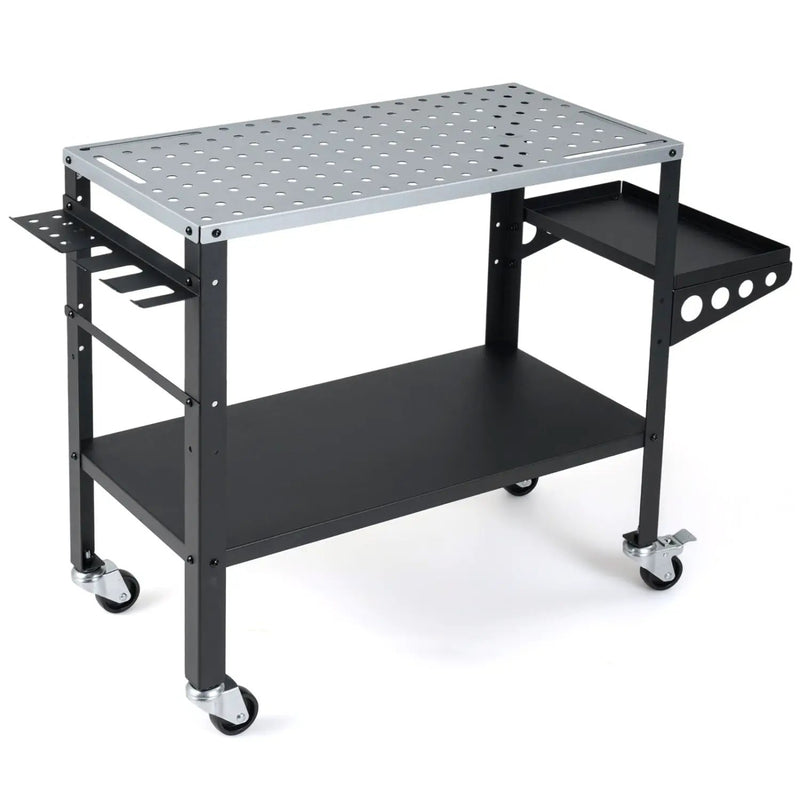 Welding Table 36x18" with 144 Fixture Holes and Lockable Wheels by DirectDeals